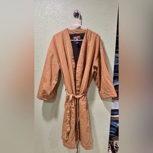Duluth Trading Co Tan Robe Size L